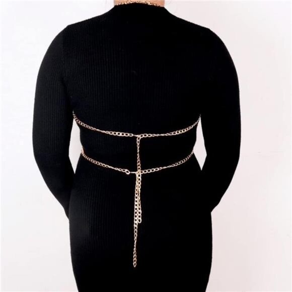 Waist Belt Fashion Harness Body Chest Belt With Chains - Lb-556-xxl main image 5